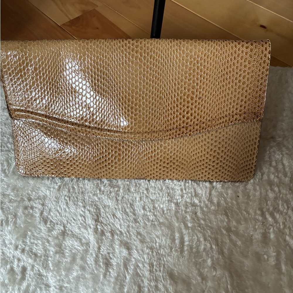 Vintage leather clutch